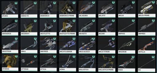 【Warframe】設計図の入手場所（武器編）